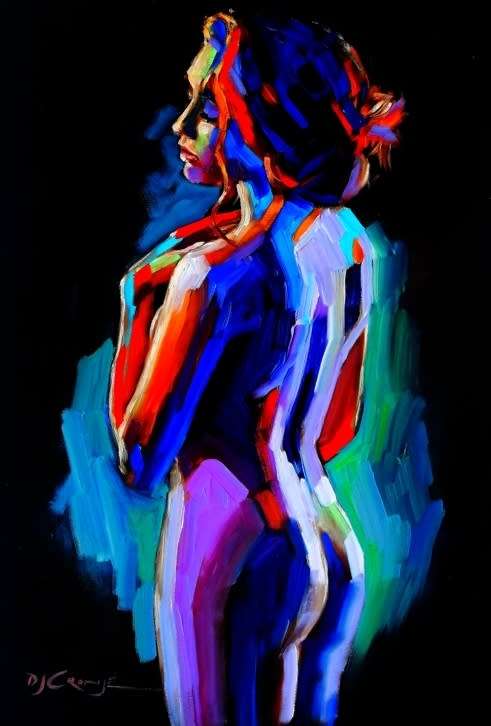 Prisma, oil painting by Danie Cronje on stretched canvas