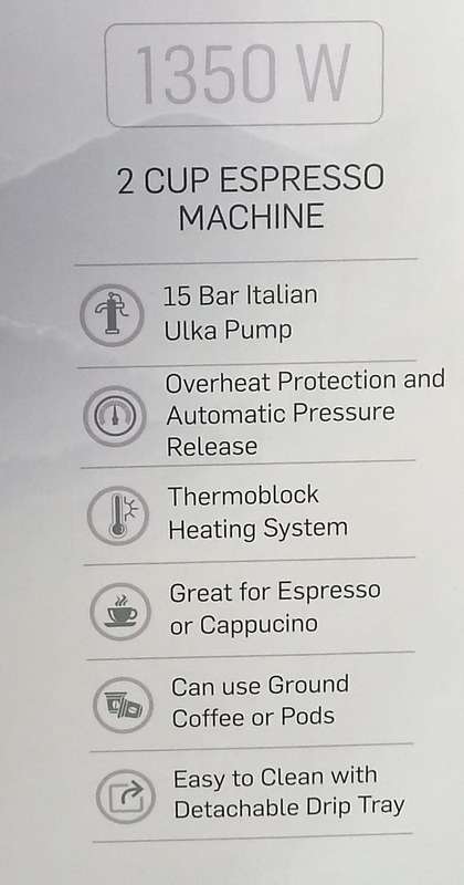 Eiger Expresso coffee machine, like new, used only 5 times
