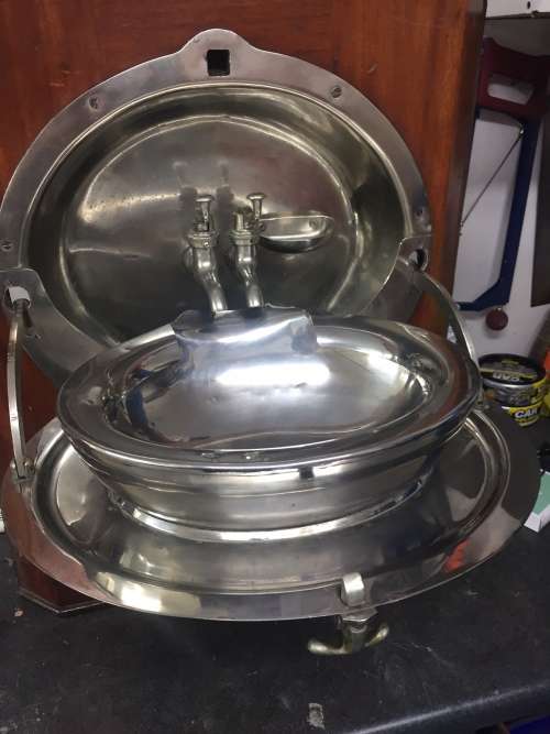 South African Railways Corridor wash basin complete