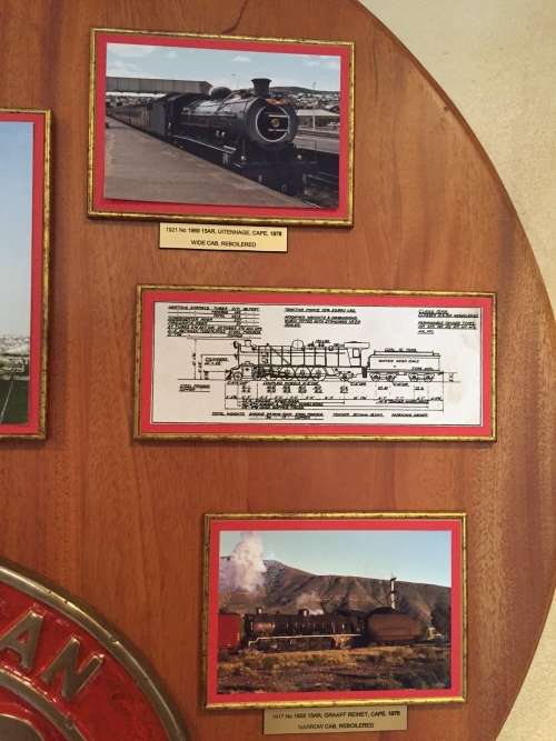 South African Railways Cab Plate Display Board