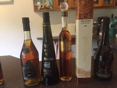 Collection of potstill brandy