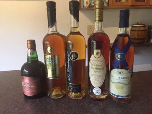 Collection of potstill brandy