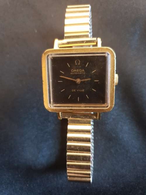 Rare +-1970`s Omega DE Ville Oblong face wrist watch