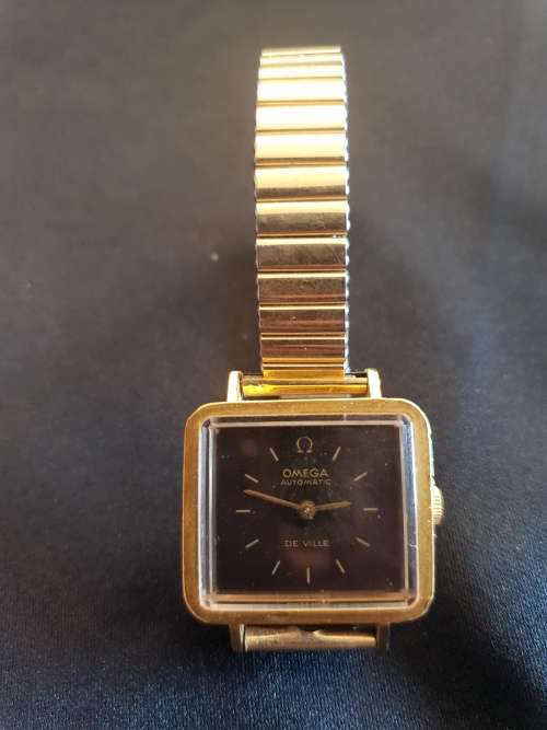 Rare +-1970`s Omega DE Ville Oblong face wrist watch