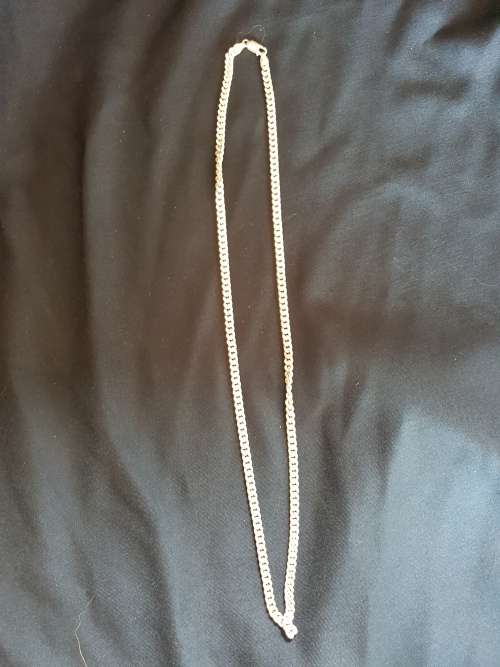 Extra Long, very heavy sterling silver chain