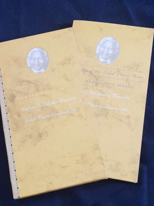1ounce Sterling Silver commemorative Medal,Nobel Peace Prize,Nelson Mandela.