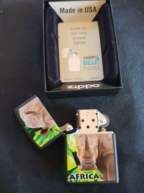 brand new 218 African Rhino Zippo lighter