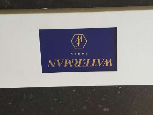 Original Waterman Carene black and gold ballpoint pen in Waterman box