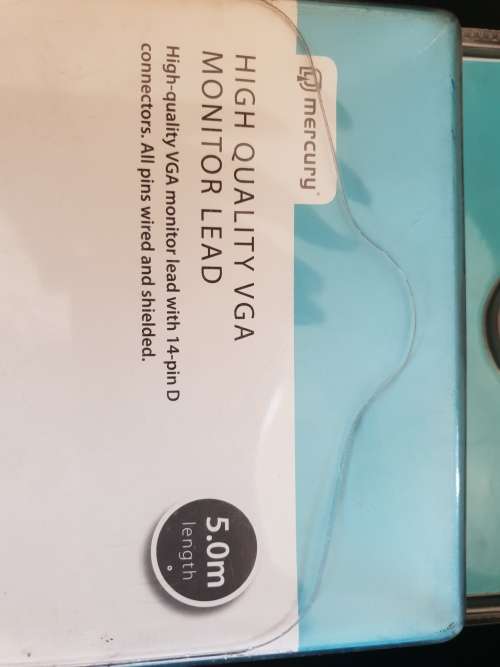 High Quality VGA monitor leads in 5 metres