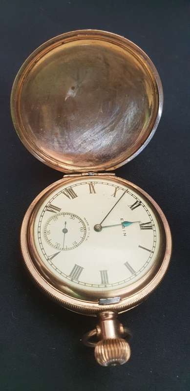 Elgin Illinois 1925 USA Pocket watch 3/4 gold plated