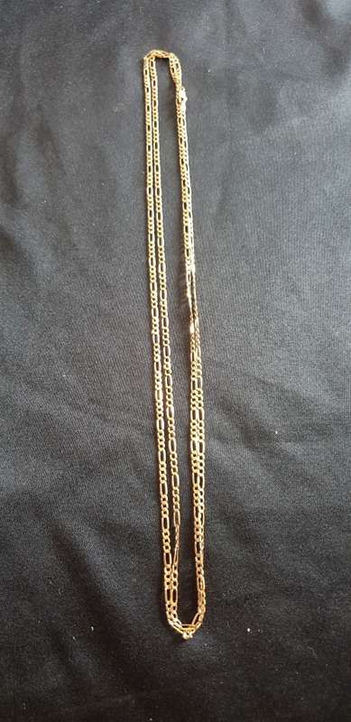 Super long 9ct gold necklace