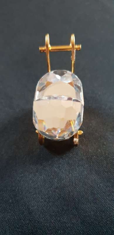 Swarovski crystal baby pram ornament