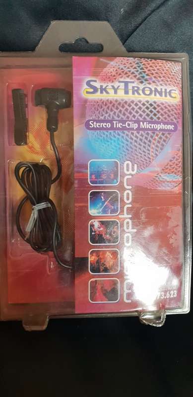 Skytronic Tie clip on microphone