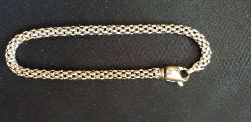 `FOPE` 18ct solid white gold bracelet