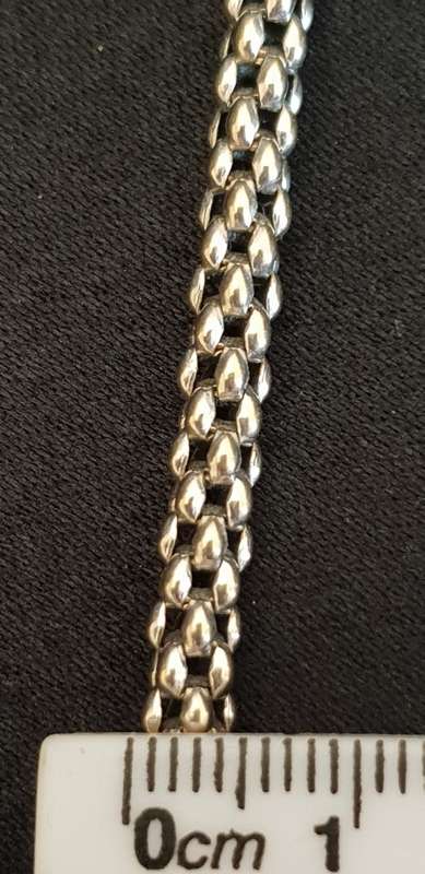`FOPE` 18ct solid white gold bracelet