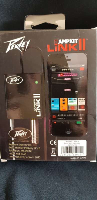 Peavey Link II Amp Kit connects Ipad,ipos etc to guitar