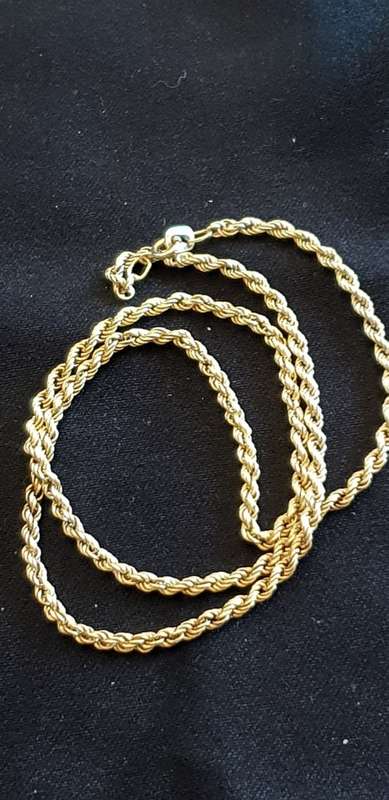 9ct rope style neckchain