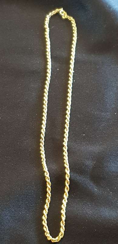 9ct rope style neckchain