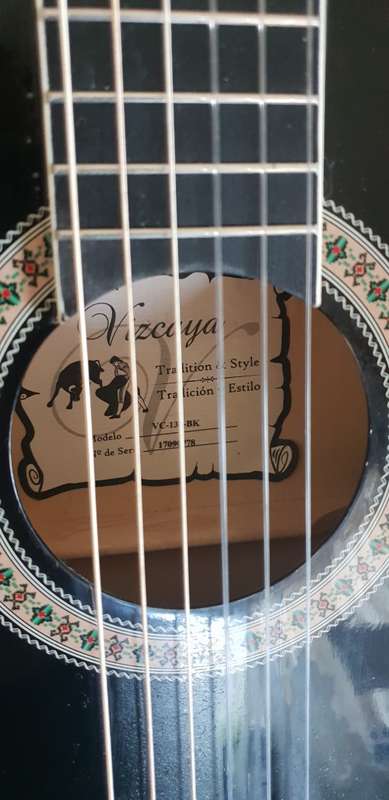 Brand New Vizcaya classic 3/4 (36`) black guitar