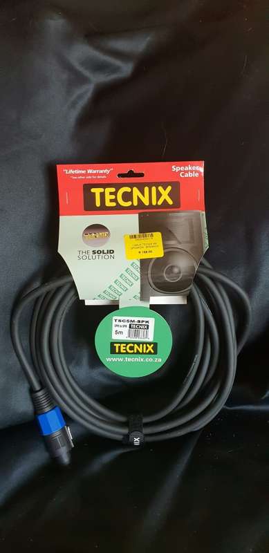 Tecnix 5 metre speak-on to speak-on cable TSC5M