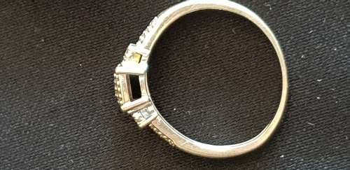 9ct white gold trilogy cluster ring with 68x natural diamonds