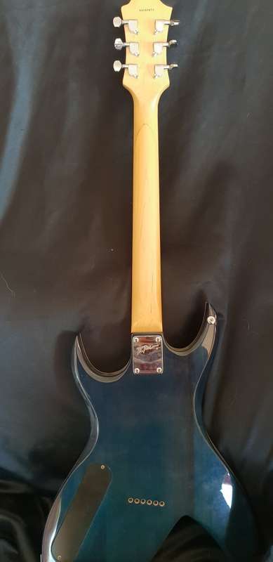 B.C Rich masterpiece blue flame top electric guitar