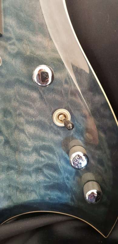 B.C Rich masterpiece blue flame top electric guitar