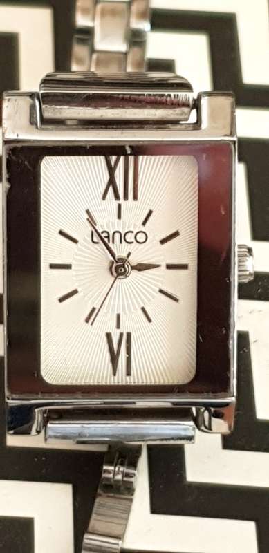 Lanco ladies watch oblong face on a square watch shape
