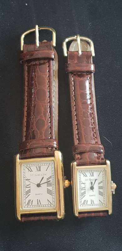 Set of his and hers matching watches