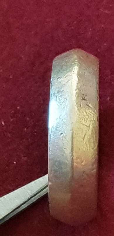 SOLID SILVER HEAVY GENTS WEDDING BAND RING
