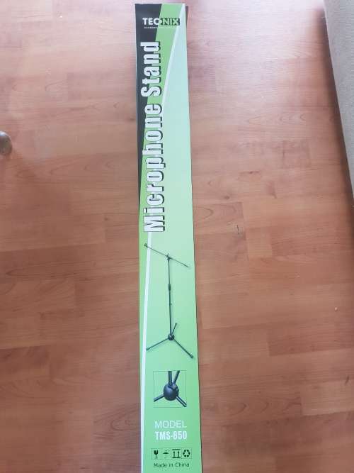 Microphone deluxe boom stand with mic clip-Tecnix TMS850