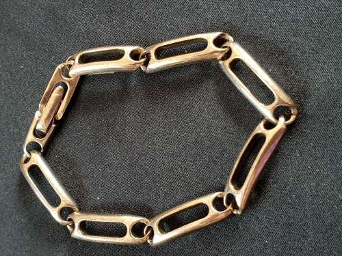 Solid silver Unoaerre of Arezzo Italian hand made designer bracelet