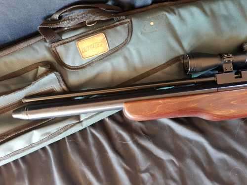 Airvolution Pellet Gun with scope and bag