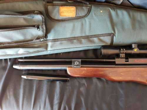 Airvolution Pellet Gun with scope and bag