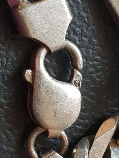 Solid `925` sterling silver  ID Bracelet ,31.8grams