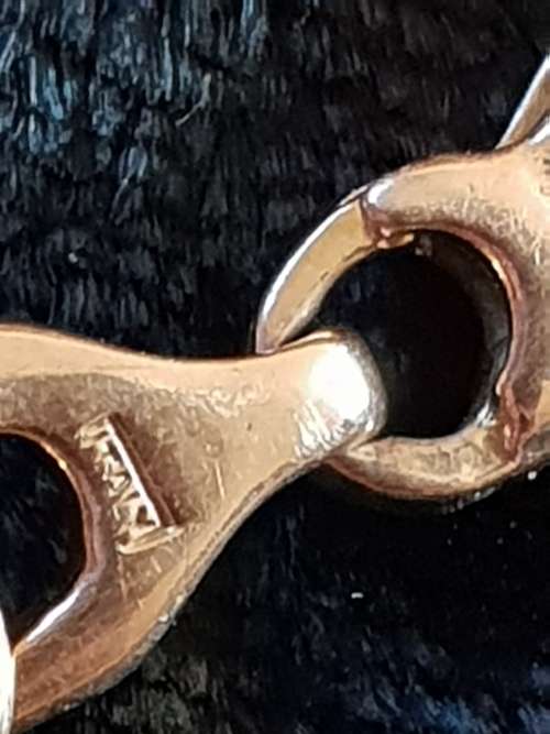 Rare Link 9ct yellow gold Bracelet made in Italy