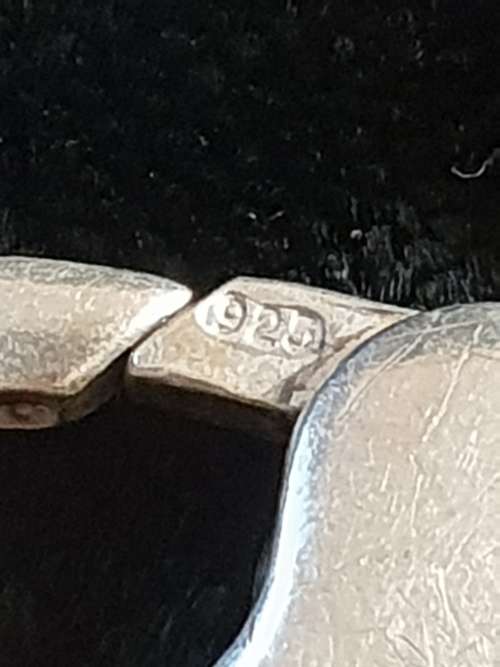 Solid Silver gents thick bracelet