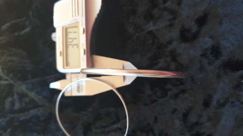 1 Sterling silver medium thickness bangle