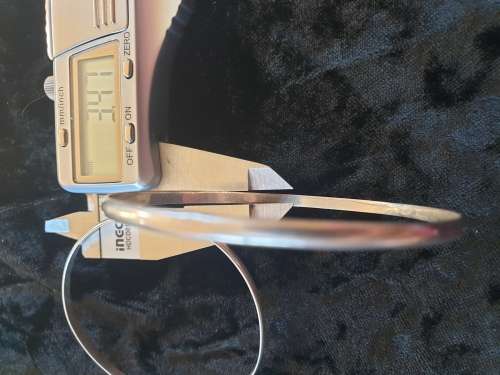 1 Sterling silver medium thickness bangle