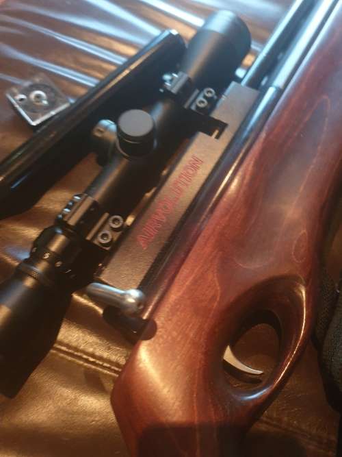 Airvolution Pellet Gun with scope and bag