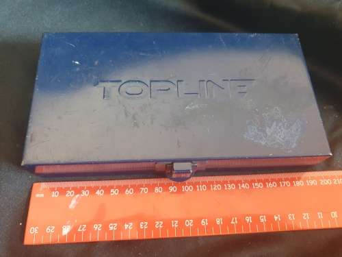 17pc Topline chrome vanadium socket set in metal case