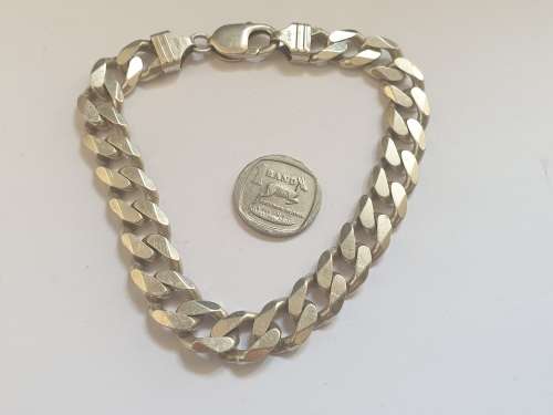 Very Heavy Sterling Silver men`s Bracelet