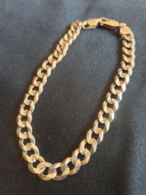 Sterling silver medium thickness bracelet