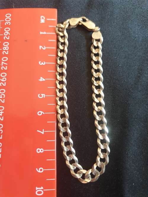 Sterling silver medium thickness bracelet