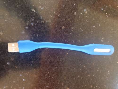 Portable flexible USB LED light-blue