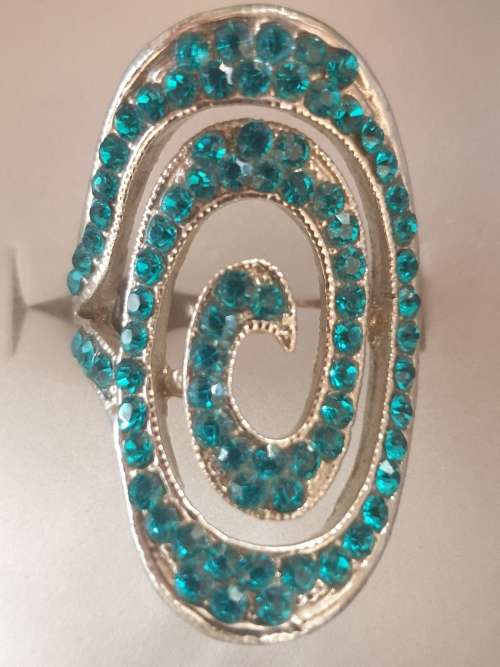 Ring Blue Swirly