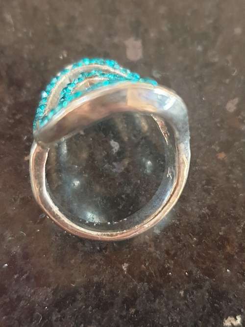 Ring Blue Swirly