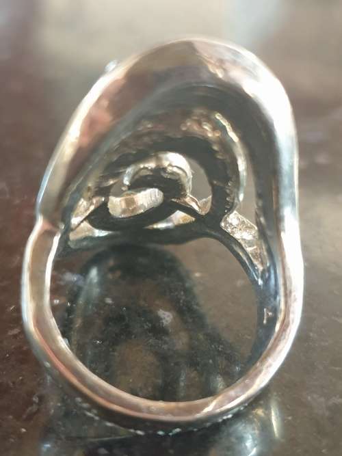 Ring Blue Swirly