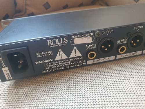 Rolls 4 zone microphone and source mixer-RM64