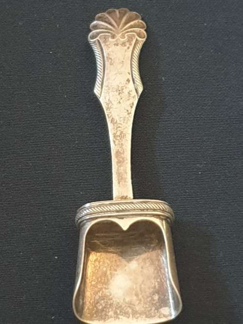 Solid Sterling silver antique sugar  shovel scoop spoon -Dutch-Hallmarked